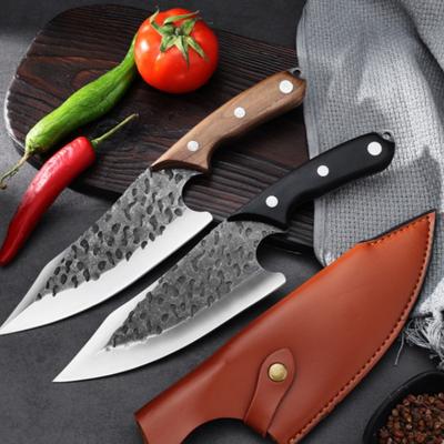 Handmade Boning Knives Fishing Cutter Butcher Slaughter Meat Cleaver Outdoor Kitchen Chef's Knife