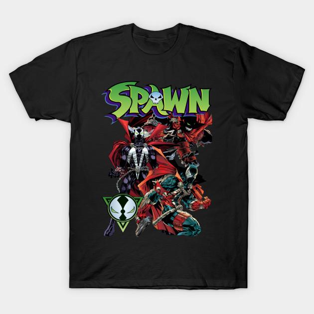 

Мужская черная футболка с принтом Spawn Печать на трансферной бумаге без вырезания Хлопковая футболка 2XL чёрный