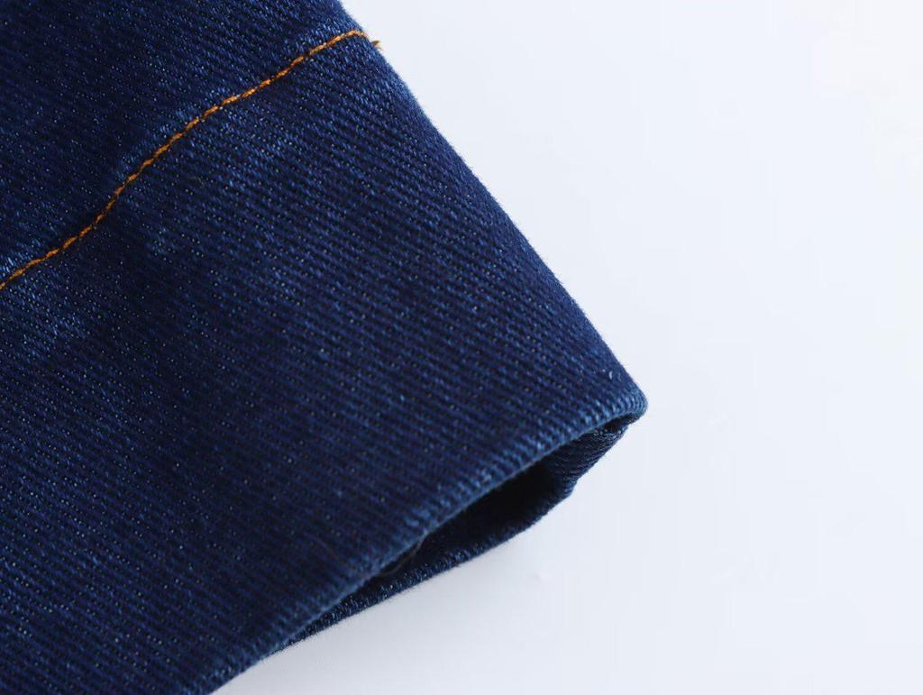 Women's 2025 Spring Sleeveless Denim Midi Dress - Versatile Retro French Style