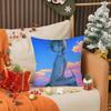 Blue Box Anime Pillow Case Living Room Sofa Decorative Cushion Cover Simple Household Light Luxury Printed Pillow