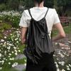 2025 New Korean Niche Design Drawstring Pleated Backpack Women Commuting Versatile Casual Lightweight Small Backpack