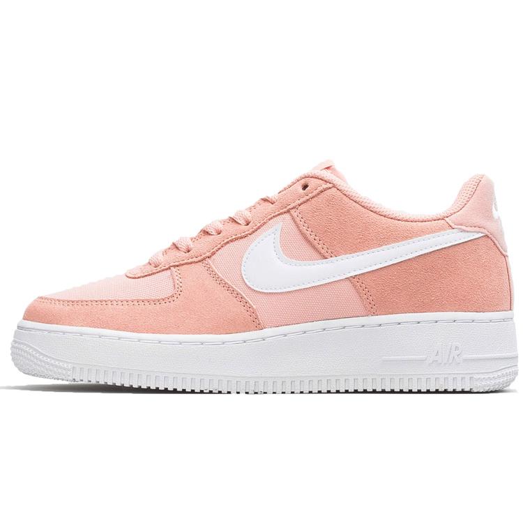 Nike Air Force 1 PE Coral Low top Skateboard Shoes GS Pink BV0064-600 38.5