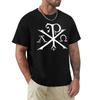 Christian Chi Rho Labarum Christogramm Kreuz Glaube T-Shirt Jungen Weiß Übergrößen Unisex T-Shirt