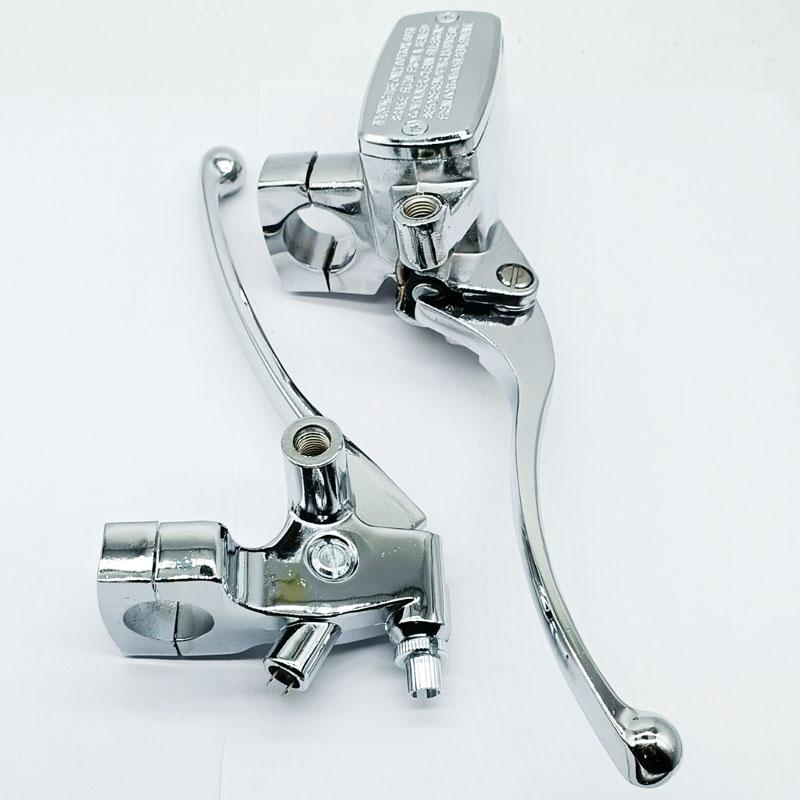Hydraulic Brake Clutch Lever Master Cylinder for 25MM Electroplating Suitable for Honda CB400SF/Yamaha/Suzuki Left Clutch Handle