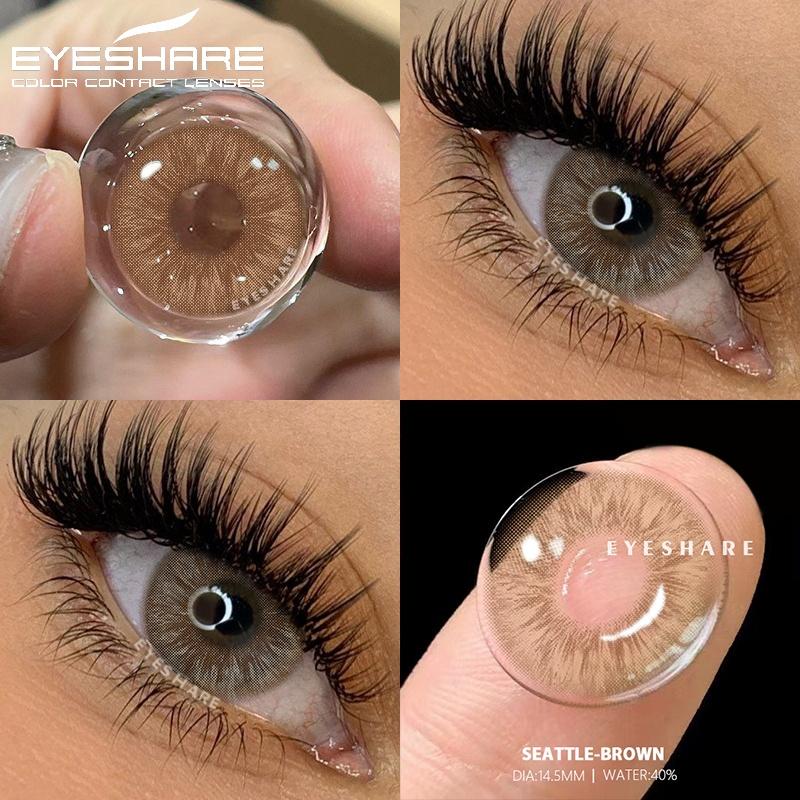 

1 Pair Colorful Contact Lenses For Eyes Natural Brown Lenses Beauty Gray Pupils Lens Soft Eye Lenses Blue Eye Contacts