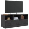 Vidaxl Szafka Pod Telewizor, Czarna, 99X39X44 Cm, Stalowa