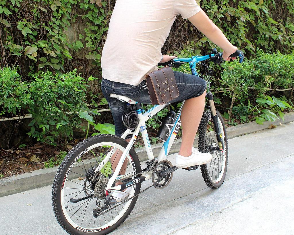 3615 Marsupio Retro: Borsa per telefono in pelle Crazy Horse unisex per sport e moda outdoor