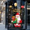 Cartoon Weihnachtsmann Fensteraufkleber Weihnachten Geschenk Schneeflocke Ballon Elektrostatische Aufkleber Frohe Weihnachten Deko Noel Frohes Neues Jahr