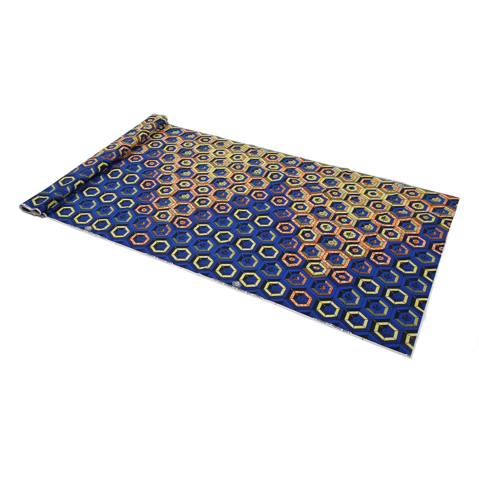 

6 ярдов африканской полиэстеровой ткани с восковыми принтами, различные красочные узоры, геометрический узор, полиэстер