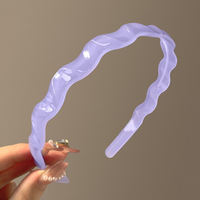 

Cute Candy Jelly Color Hairbands with Tooth for Women Girls Anti-Skid Hairband Wash Face Hair Bands Korean Hair Accessories