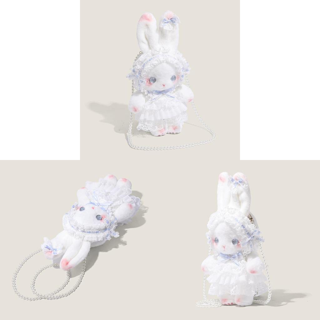 Cute Lolita Rabbit Plush Toy With Polyester Material For Casual Travel Gift For Girls