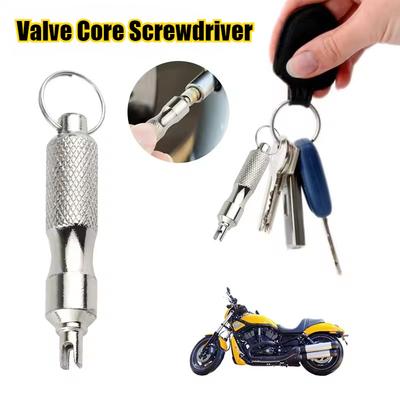 Cacciavite per Nucleo Valvola Smontagomma Rimuovi Stelo Nucleo Valvola Pneumatico Portachiavi Smontagomma Per Auto Camion Bici Strumento Accessori Riparazione Ruota