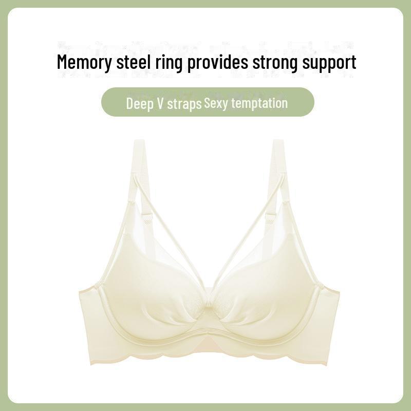 

«Удобный кружевной бюстгальтер: Уменьшает и поддерживает; Защита от провисания, бесшовный крой, регулируемый размер, идеально подходит для большой груди». 34/75CD телесный