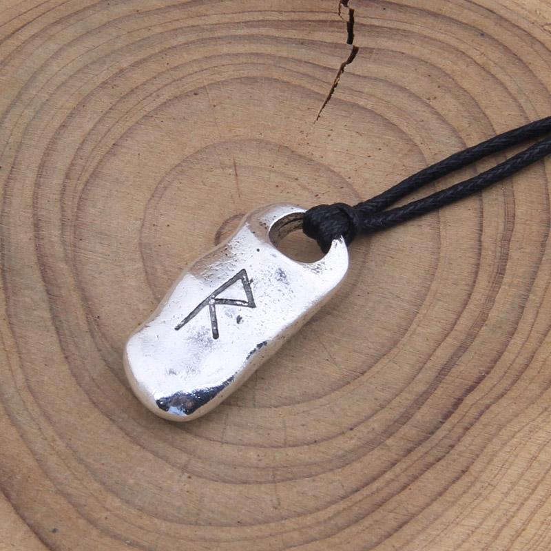 new arrival viking rune pendant necklace for men gift adjustable