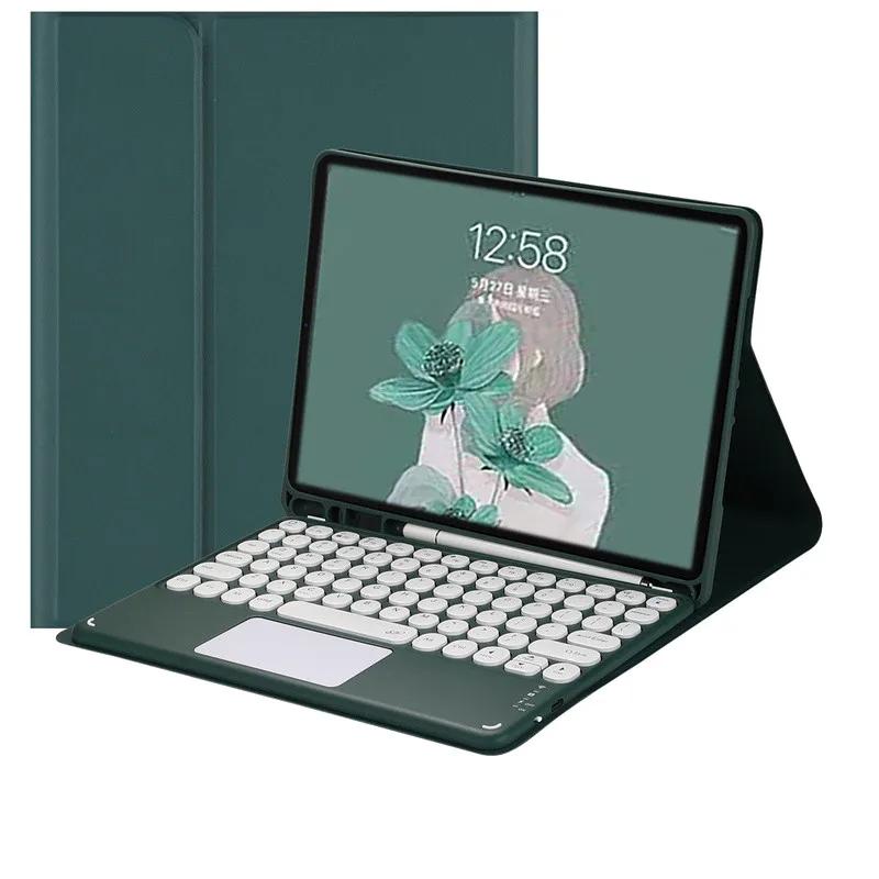 Touchpad Keyboard Case For Samsung Galaxy Tab S10 Plus S9 FE Plus 12 4 Tablet Cover with S Pen Holder Russian Spanish Teclado