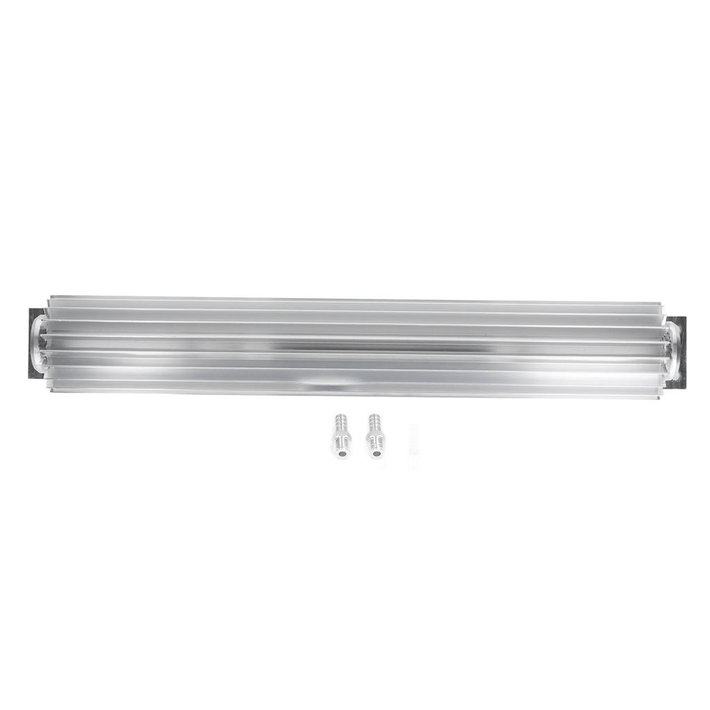 18in Transmission Dual Pass Cooler Finned Aluminum Anodized Universal for Most Cars Trucks
