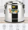Large Capacity 304 Stainless Steel Insulated Bucket - 3-Layer Thickened Sealed for Rice, Soup, Tea, Hot Water, and Soy Milk