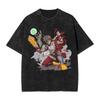 Classic Retro Game Hades Zagreus Funny Graphic Print T-Shirt Men Women Vintage Washed Cotton Y2K Harajuku Unisex Oversize Streetwear Short Sleeve Top