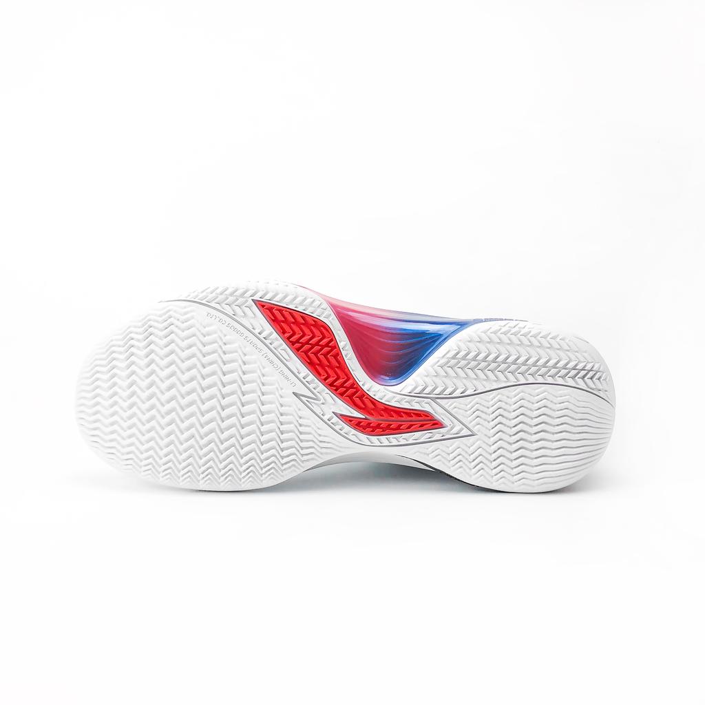 New LiNing Shining CBA Guangzhou Southern Tigers PE Slip Resistant Balance Low Top Basketball Shoes Unisex White Blue ABPU001-13