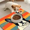 Boston Terrier Printed Pet Mat, Quick Dry Cat and Dog Pet Feeding Mat
