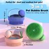 New Pet Brush Cat Bathing Silicone Massage Bath Scrubber Dog Grooming Shower Bubble Machine Easy Use Pet Cleaning Supplies