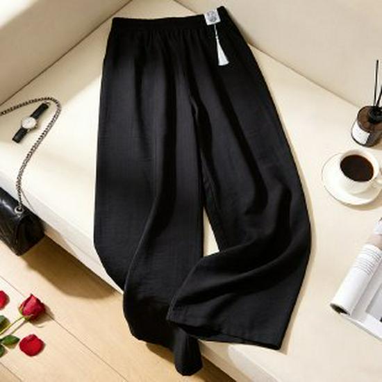 Women s High Waist Slimming Straight-Leg Pants - Black, Autumn/Spring 2026 2XL чёрный