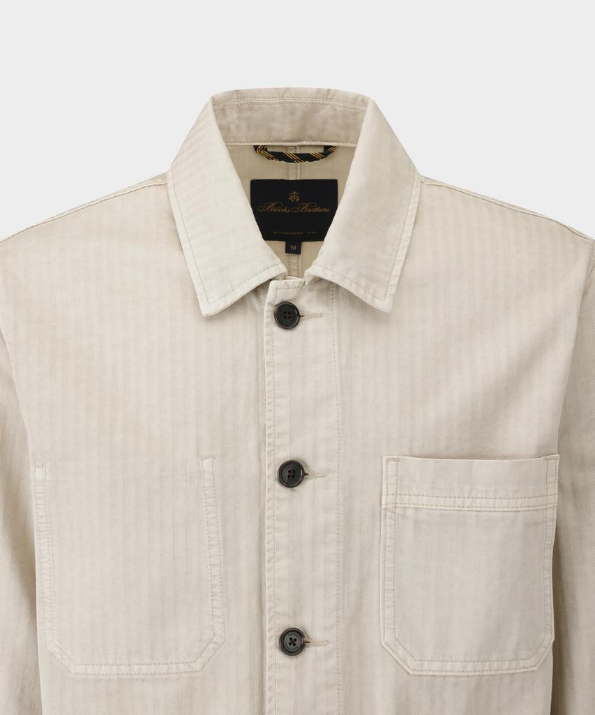 Brooks Brothers Cotton Chore Jacket (Beige) (Bbotmbg103)