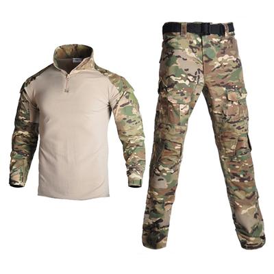 Tactical Soft Shell Jacket + Pants Camouflage Outdoor Men Army Sport Hunting Camping Waterproof Windbreaker Set