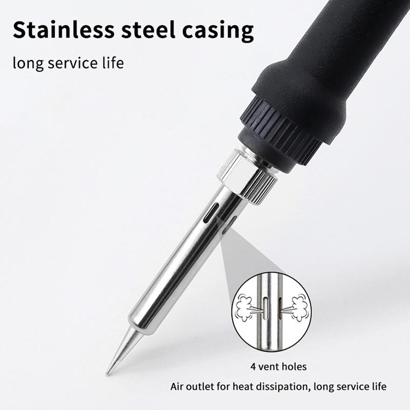 Adjustable Temperature Electric Soldering Iron 110V(Us Plug) /220V(Eu Plug) 60W Soldering Iron Welding Solder Repair Tool