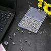 100 Pcs Small Round Pushpins with Box Office Cork Board Supplies for Home Kindergarten School DIY Photo Wall Decoration