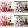 Flannel Throw Blanket With Polyester Material And Heart Pattern For Home Use
