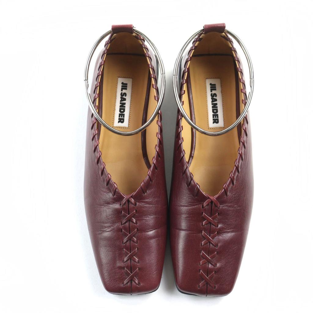 Jil Sander Buty wizytowe OAS8W4 Skóra Bordeaux Kobiety 35 JS30217A Używane