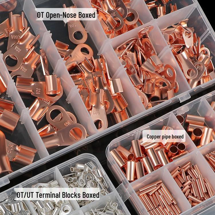Tubular Needle Terminal Set: RV Crimp Pliers & SV/OT/UT Copper Lugs