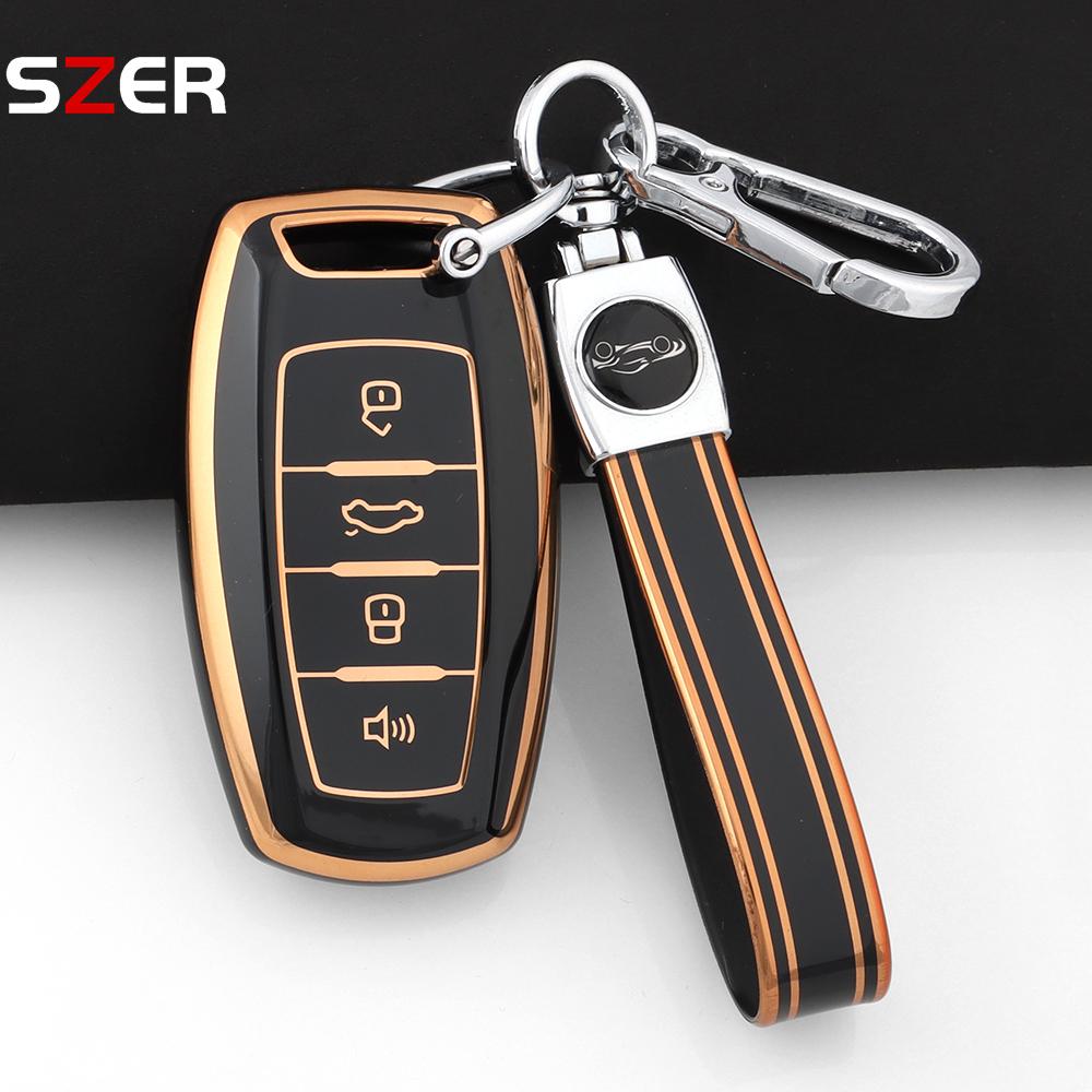 Fashion Tpu Car Key Case Cover For Great Wall Haval Jolion  H6 H7 H4 H9 F5 F7 F7X F7H H2S Gmw Dargo Protected Shell Keychain