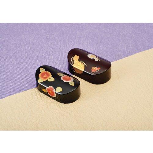 

Пресс-папье Nakanishi Kogei Oval Black Camellia Сделано в Японии 0000059