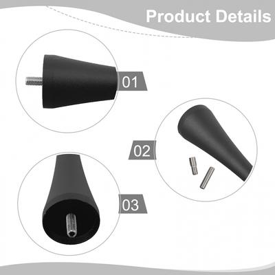 3,8x1,06 Zoll Antenne Mast Radio 9,6x2,7 cm Aluminium Licht