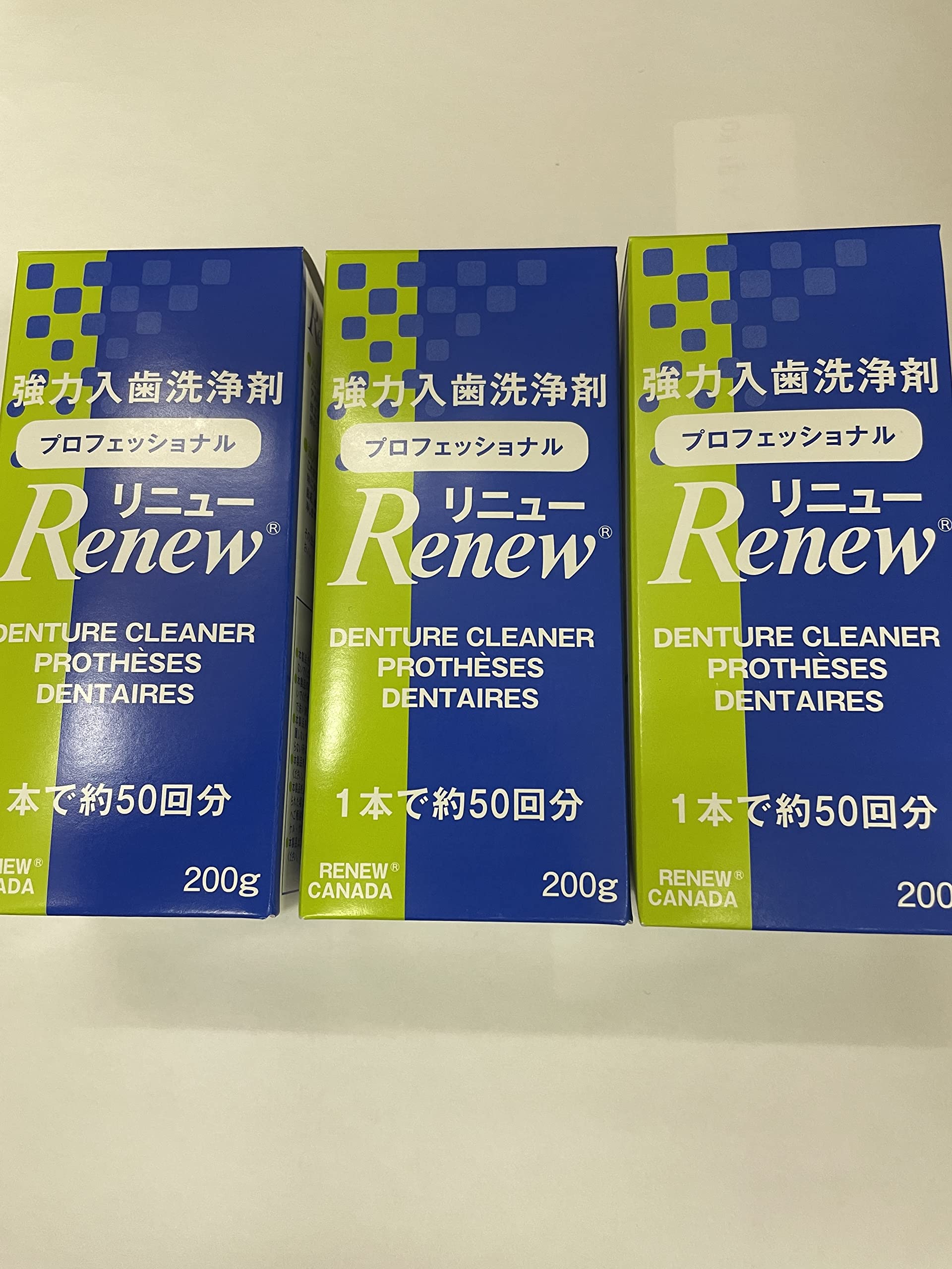 

Средство для чистки зубных протезов Renew 200 г, набор из 3 шт.