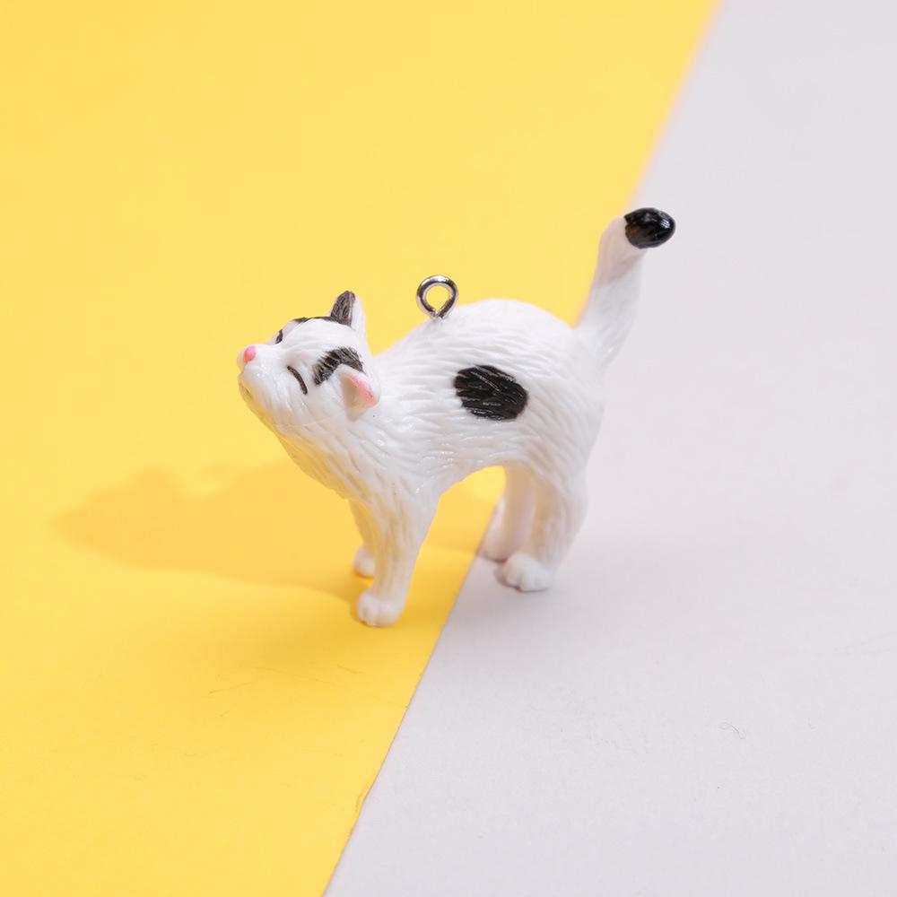 Portachiavi, Ciondolo, Orecchini e Spilla - Capsule Stile Giapponese e Coreano - 9 Bambole Gatto Carine Fatte a Mano