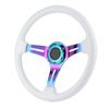 14in 6‑Hole Racing Steering Wheel Colorful Spoke ABS Drifting Wheel Universal for Car