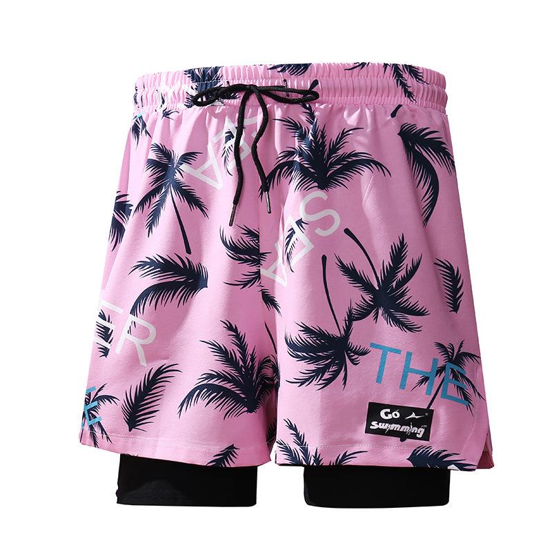 Costume da bagno anti-imbarazzo nuovo ad asciugatura rapida taglia grande angolazione piatta costume da bagno per sorgente termale pantaloncini da spiaggia costumi da bagno da uomo e da donna