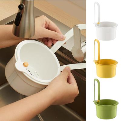 Food Waste Filter for Sink Detachable Food Waste Trap Basket Press To Clean Sink Strainer for Home Apartment Hotel Farmhouse