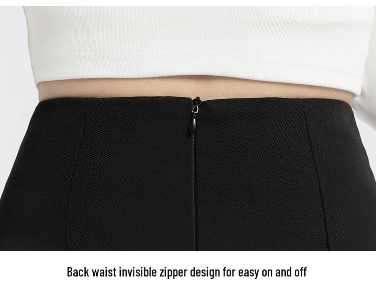 2024 Summer Women's High-Waist Korean Style A-Line Wide Leg Shorts