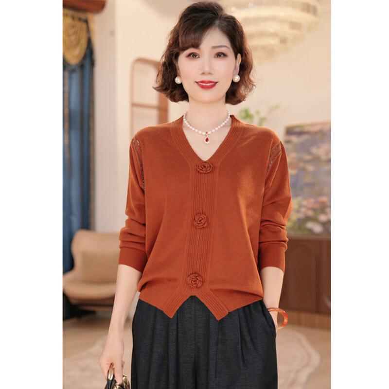 

Jianhu Mid-Aged Women s Pullover Sweater 3XL