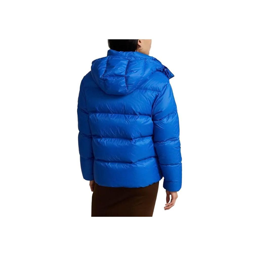 Polo Ralph Lauren Solid Color Zip Removable Hood Jacket Women jackets Blue WMPOOTWN2820-223