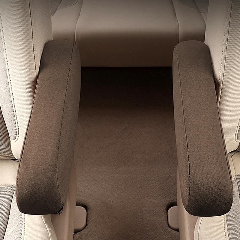 Universal Car Seat Armrest Cover Soft Comfortable Elastic Cloth Auto Interior Armrest Dust Proof Hand Armrest Protector Covers