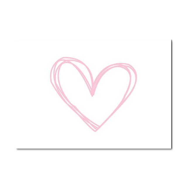 

Декор для комнаты для девочки, детская комната, мультяшная картина на холсте, розовый единорог, постеры и принты для декора стен гостиной, без рамки 21*30cm No Frame