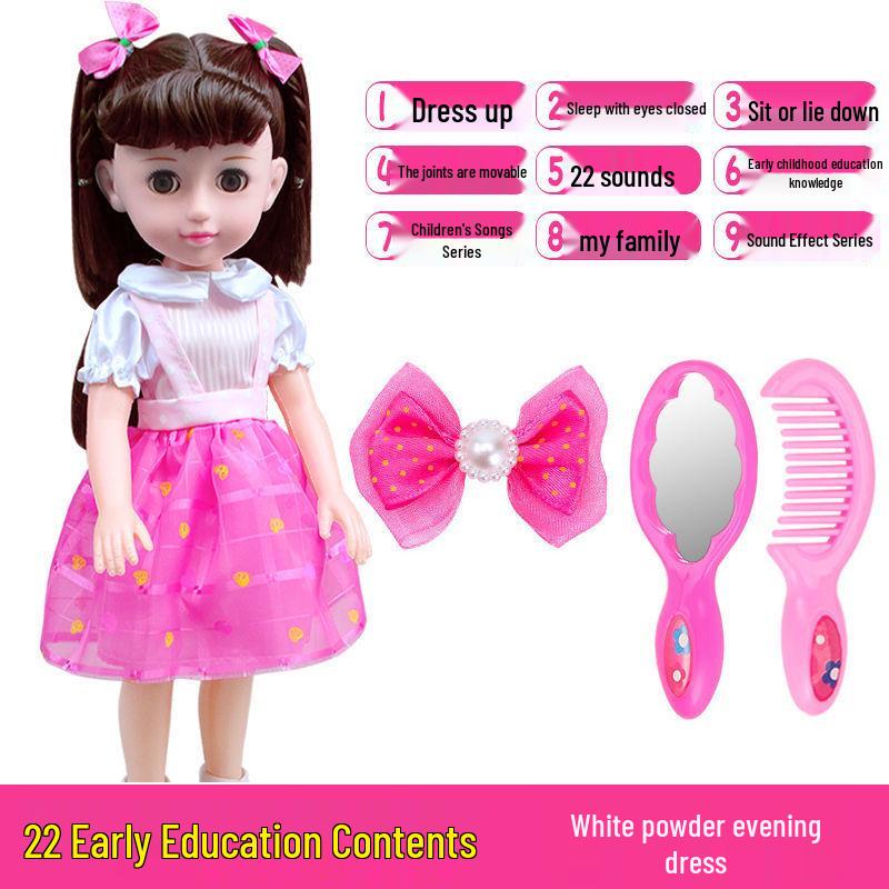 Interactive Smart Doll Set with Changeable Clothes - Princess Toy for Girls, Perfect Birthday Gift