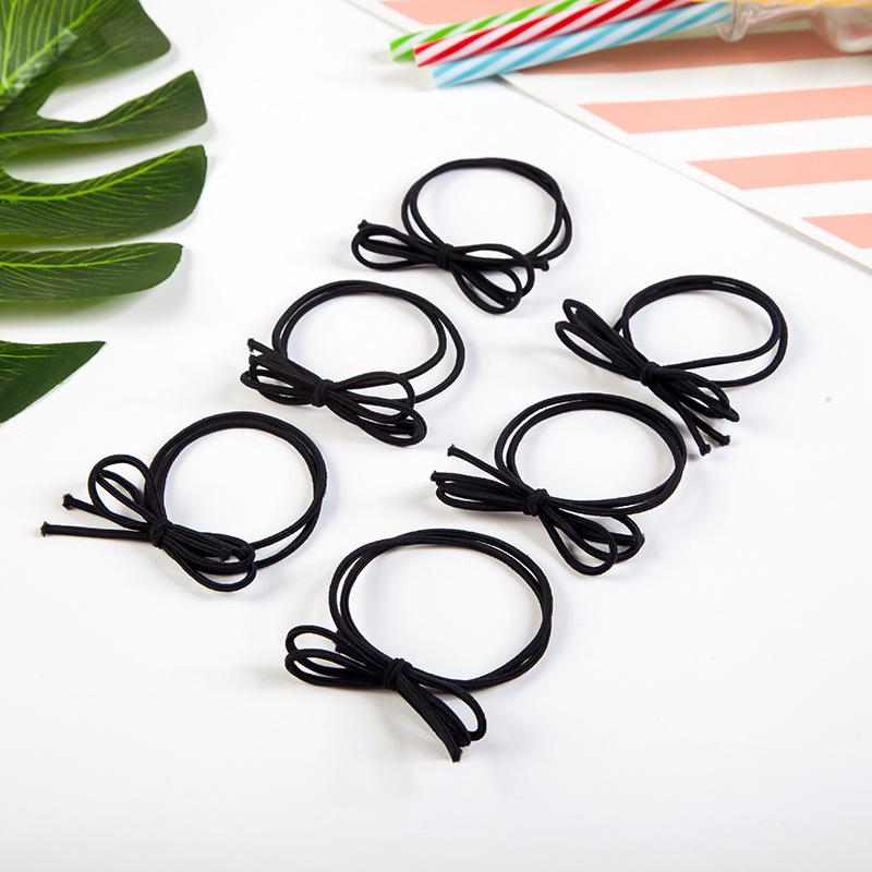 Colorful Bow Knot Rubber Bands Hair Ties - Assorted Colors
