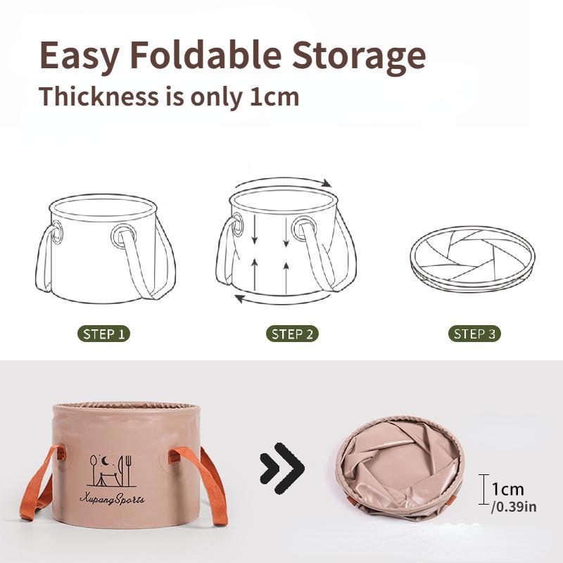 Skládací kbelík pro outdoorové cestování, autonomní jízda, piknik, rybaření, kempování, mytí zeleniny, malý kbelík, velkokapacitní nádrž na vodu