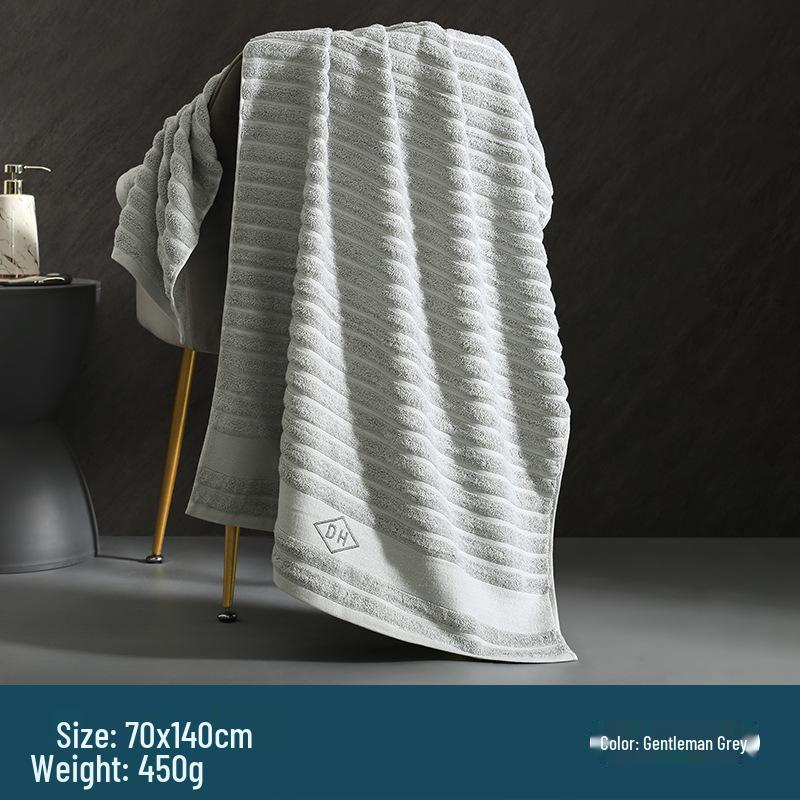 

7A 2025 Antibacterial Pure Cotton Bath Towel for All Ages - Thick, Absorbent, No-Shed 70x140 cm